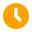 Orange square on the left next to a taller orange rounded-rectangle, against a light background.